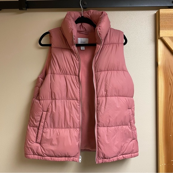 Old Navy Jackets & Blazers - Old Navy Pink Puffer Vest